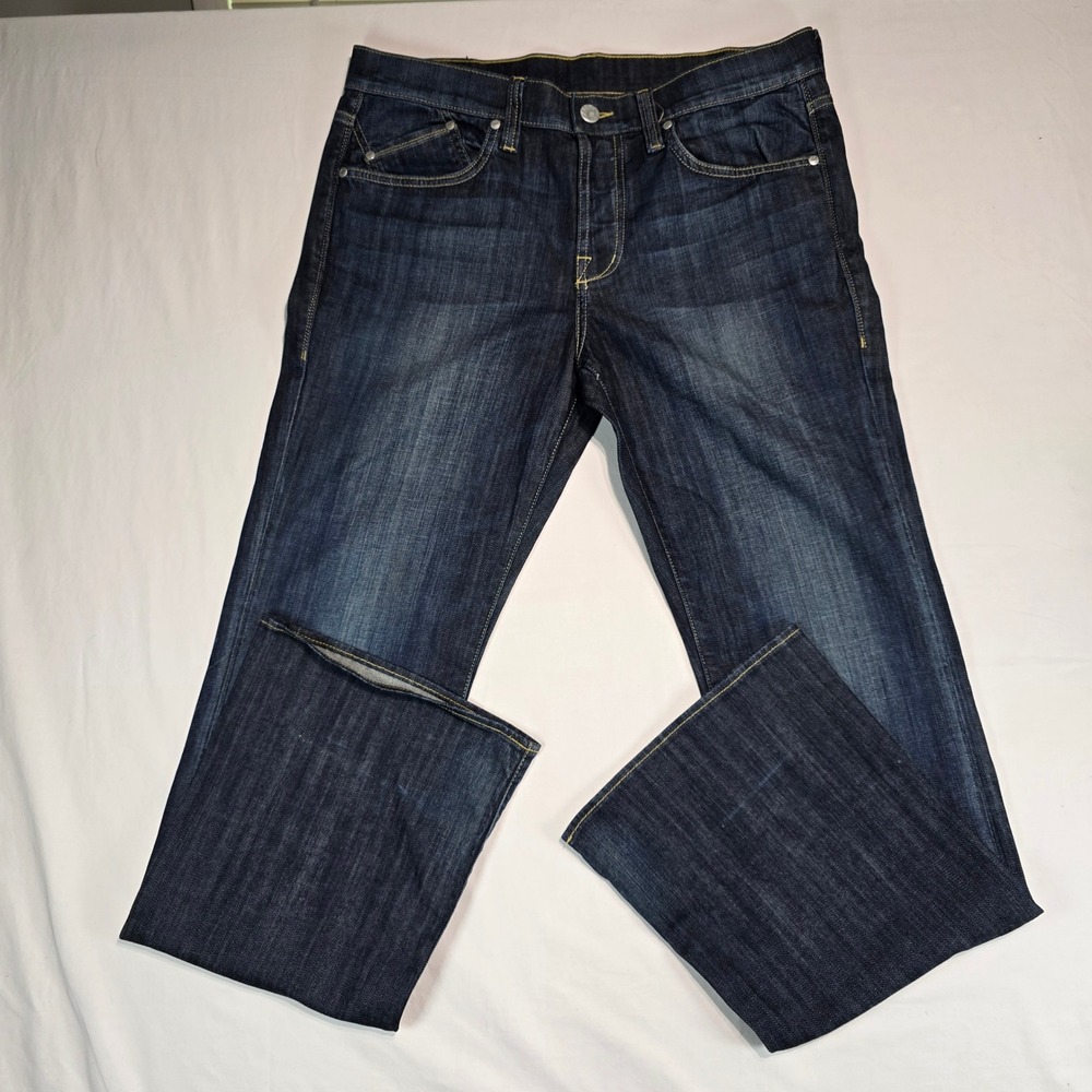 William Rast Mens Ethan Bootcut Jeans Dark Wash Sterling C7179 DW 25I Size 34